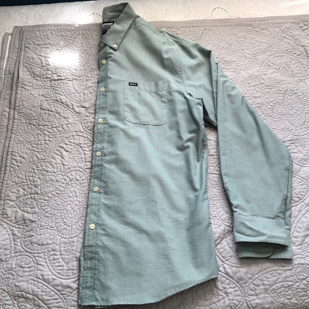 Light green RVCA dress shirt